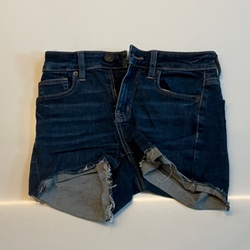 American Eagle Outfitters Dark Blue Denim Shorts